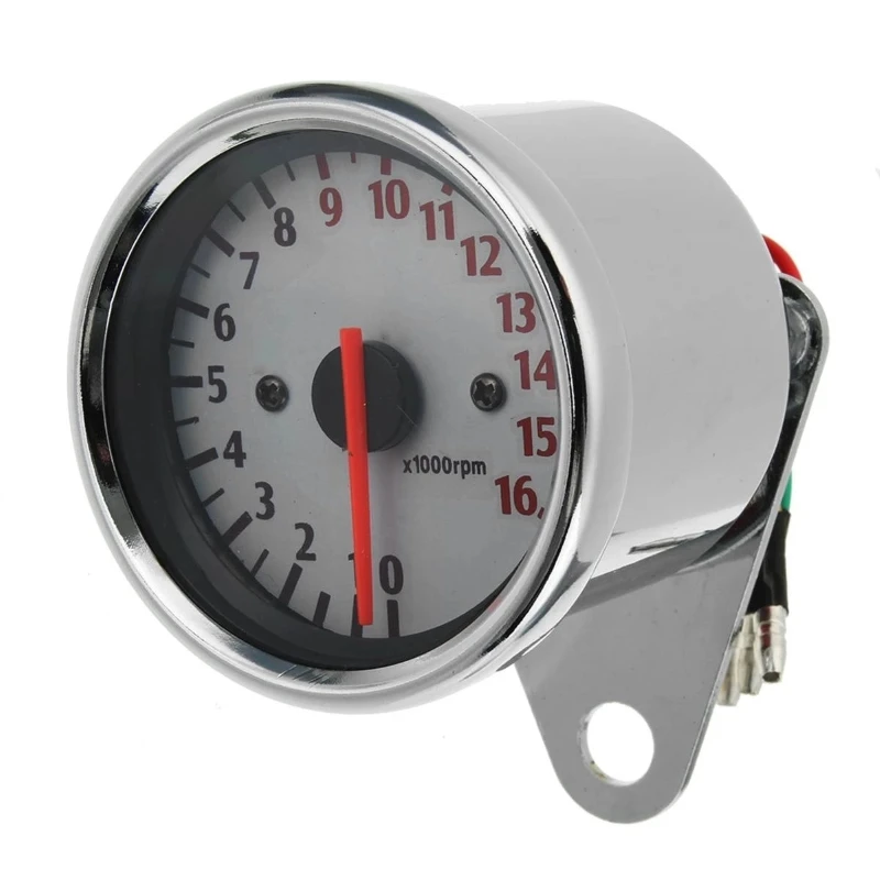 Universal 12V 16000 RPM Waterproof Motorbike Speedometer 2 4 Stroke Motorcycle Mechanical Tachometer Gauge For 1 2 3 Cylinders