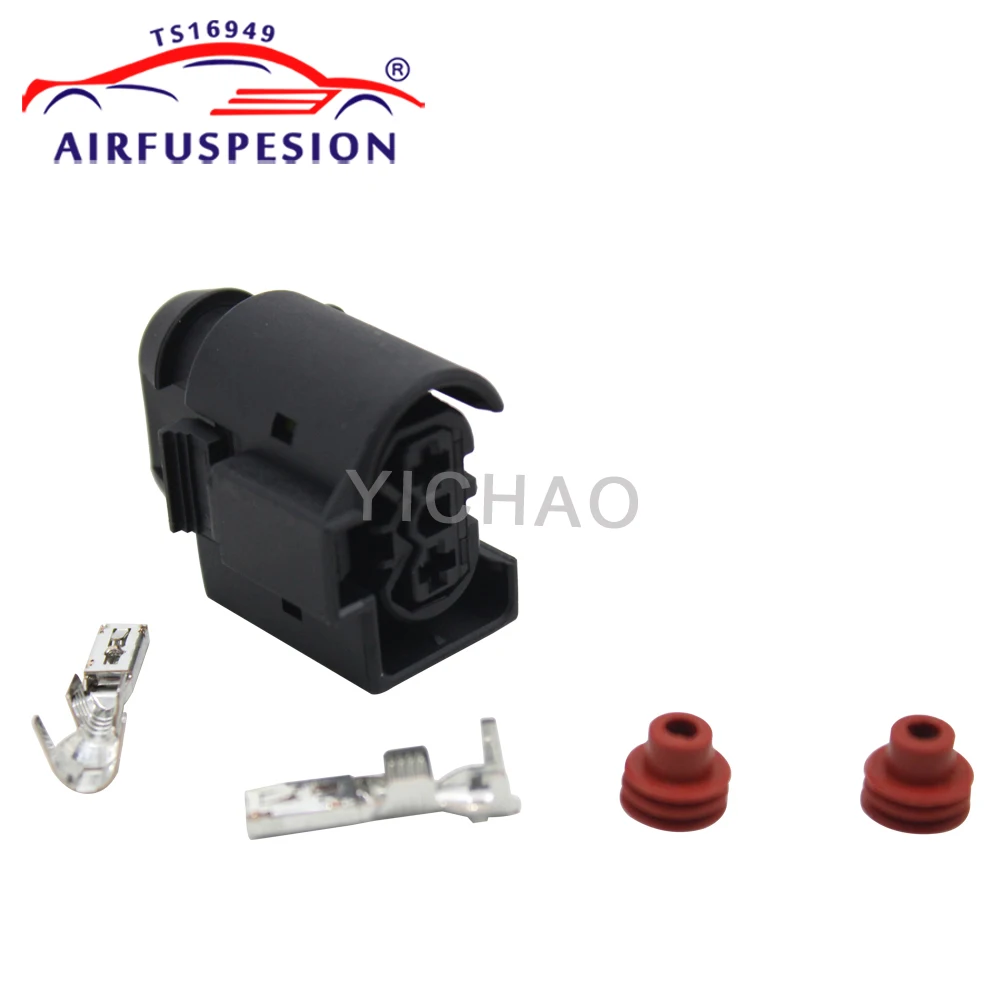 For Mercedes W221 W164 W251 W166 W222 AMK Discovery 4 Air Compressor Pump Motor Opposite Plug with Pin 2213200704 1643201204