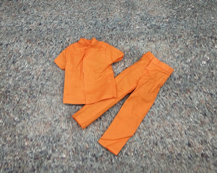 Uniforme de Prison Orange Document 1/6, Soldat Masculin, Clown, Robot, Pantalon en Y, Ensemble de Vêtements, Modèle pour Figurine d'Action de 12 Pouces