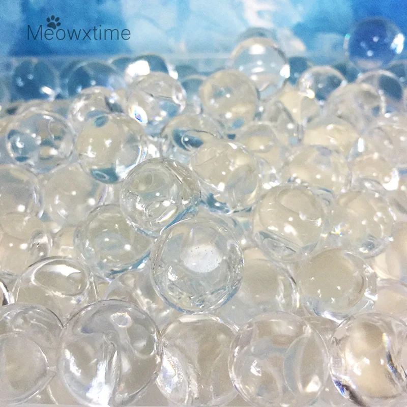 5000 pcs/lot Crystal Soil Water Beads Hydrogel Gel Polymer Seeds Flow Mud Grow Ball Beads Orbiz Growing Bulbs Children Toy Ball