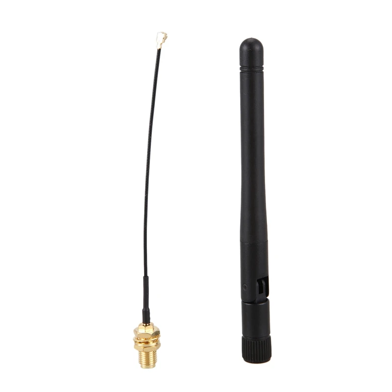 900-1800MHZ Antenna 3Dbi GSM RP-SMA Plug Rubber Waterproof Lorawan Antenna + IPX to SMA Small Cable Extension