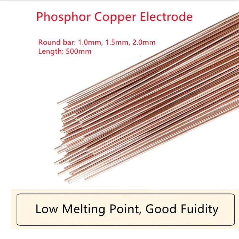 1KG Brass Welding Rod Phosphorus Copper Electrode Welding Wire Soldering Rod No Need Solder Powder Welding Rods