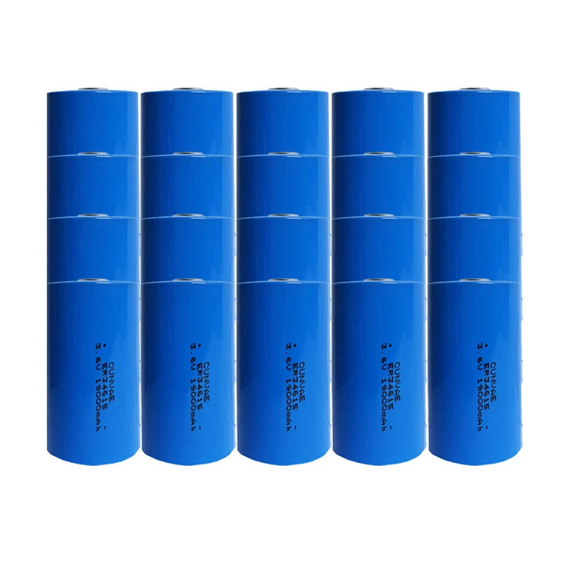 20Pcs ER34615 3.6V 19000mAH D size Lithium Battery for Water Electricity Meter Type D Intelligent Instrument Disposable Battery