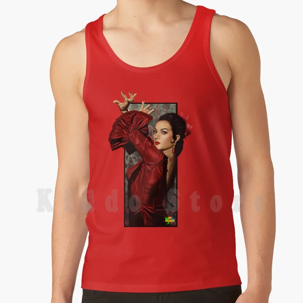 Lola Flores Tank Tops Vest 100% Cotton Lola Flores The Pharaoh Flemish Folklore Gypsy Nro Digital Art