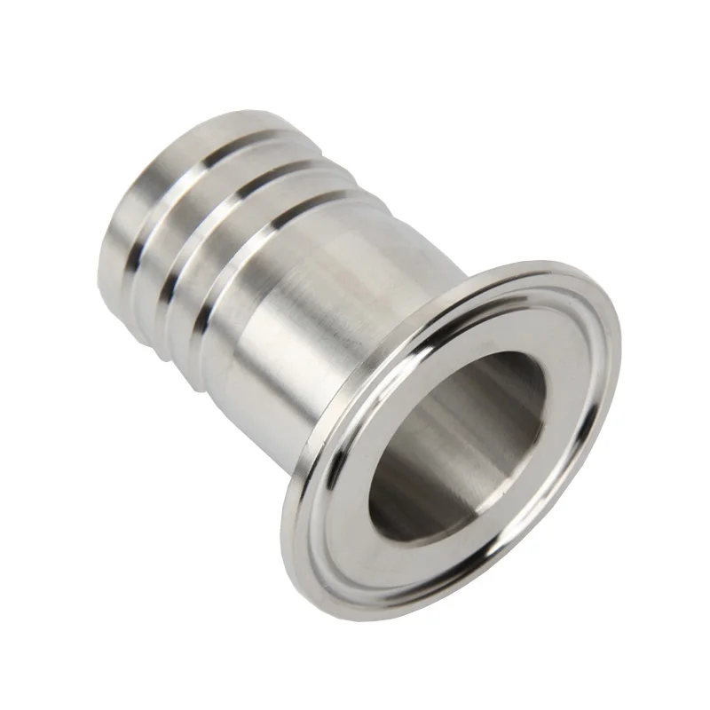 304 Stainless steel camlock Pipe Fitting  hose connector Ferrules  Tri Clamp Plumbing Pipes Barb 1.5\