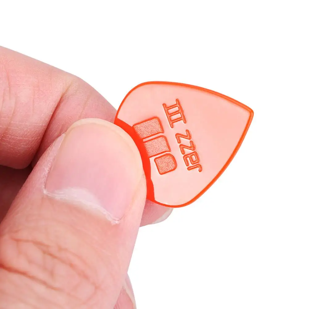 20/50pcs Electric Guitar Pick Acoustic Electric Bass Guitar, Music Pick, Nylon Jazz III Guitar Picks Sharp Tip 1.38mm/0.05in