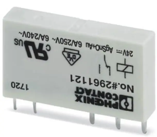 

10 pcs REL-MR-24DC/21AU 2961121 1NO+1NC | 24VDC | With no light | 6A Plug-in miniature power relay