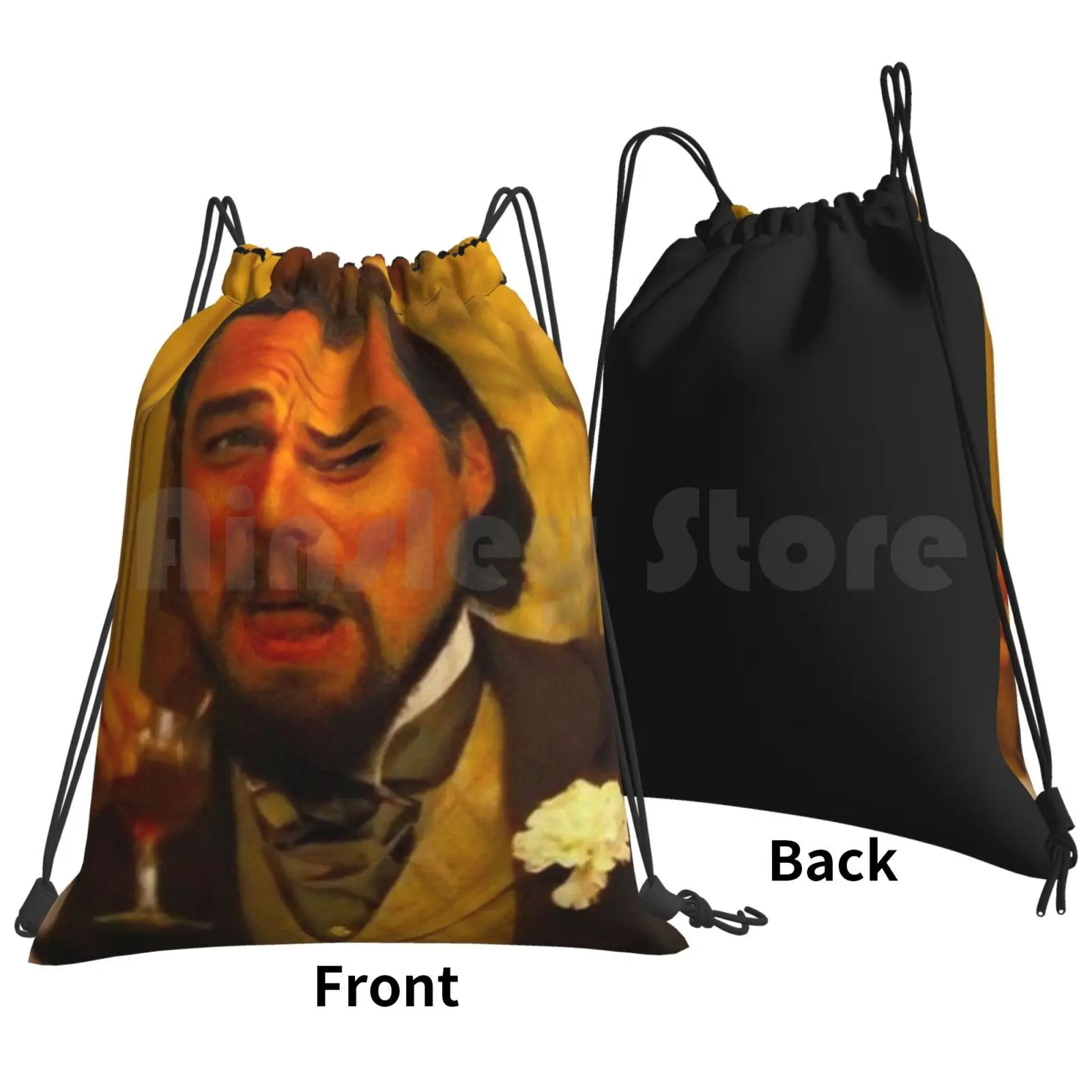 Leonardo Dicaprio From Django Backpack Drawstring Bags Gym Bag Waterproof Leonardo Dicaprio Leonardo Dicaprio Leonardo