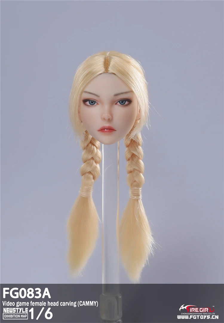 Fire Girl Toys 1/6 FG083 Video Game Girl 2.0 Daily Hairstyle Female Head Sculpture Fit 12