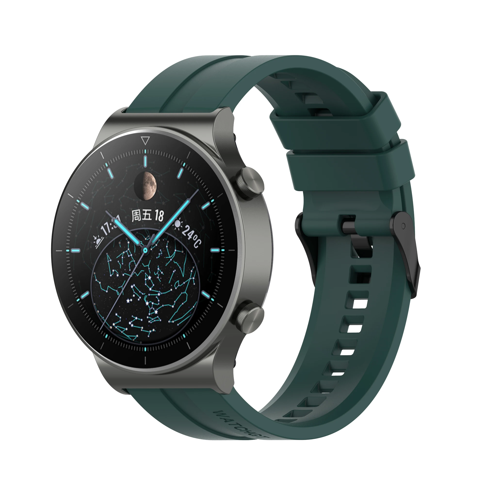 Akbnsted pulseira para huawei relógio gt 2 pro 46mm/42mm banda de silicone pulseira inteligente para amazfit stratos 2 esportes cinta acessórios