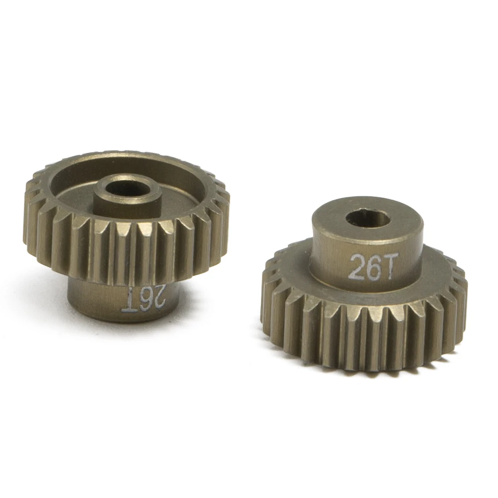 YEAHRUN 48P Metal Pinion Motor Gear 18/19/20/21/22/23/24/25/26/27/28/29/30T for 1/10 Axial SCX10 RC Model Car Motor Parts