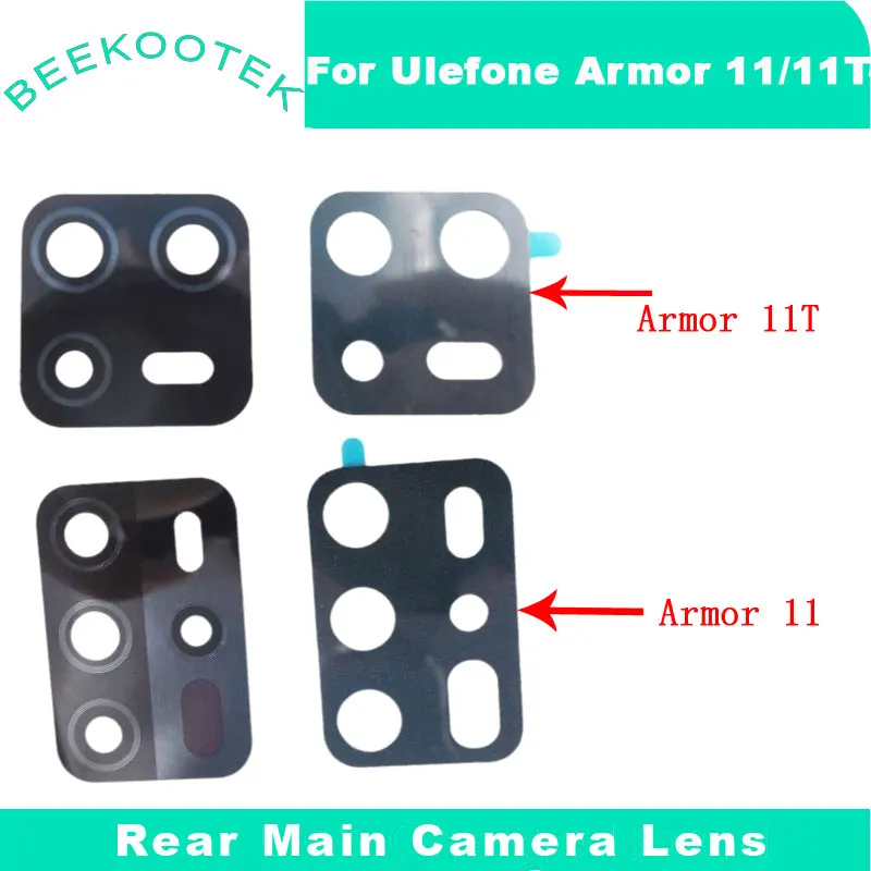 New Original Ulefone Armor 11T Armor 11 Lens Rear Main Back Camera Lens Glass+foam Adhensive For Ulefone Armor 11 5G Smartphone