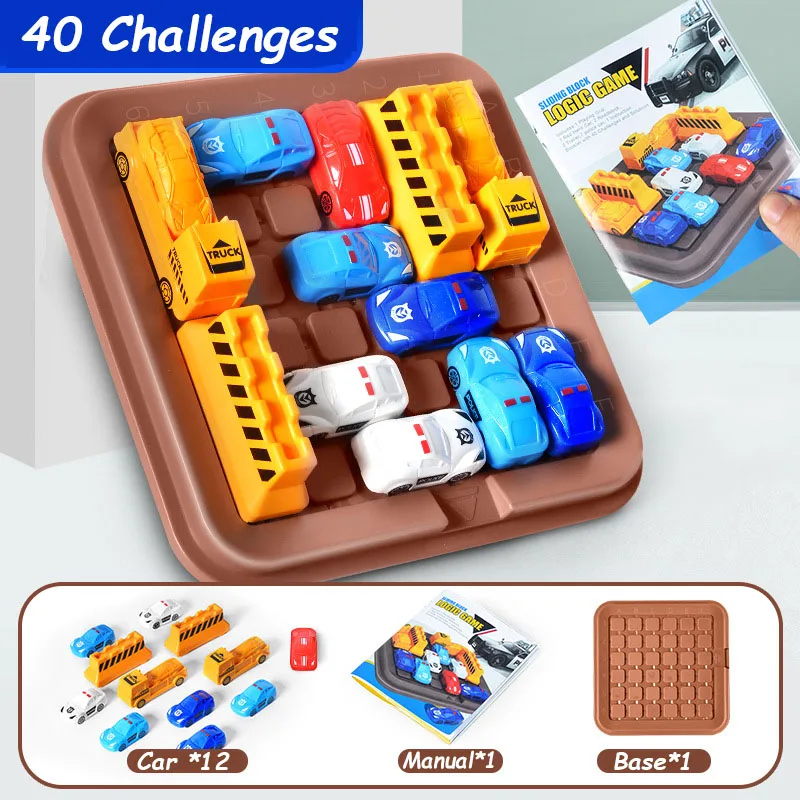 40 Challenges Racing break Toy Car Game Car Puzzle Toy Creative Plastic Logic Game Developmental Game Toys Children Gift