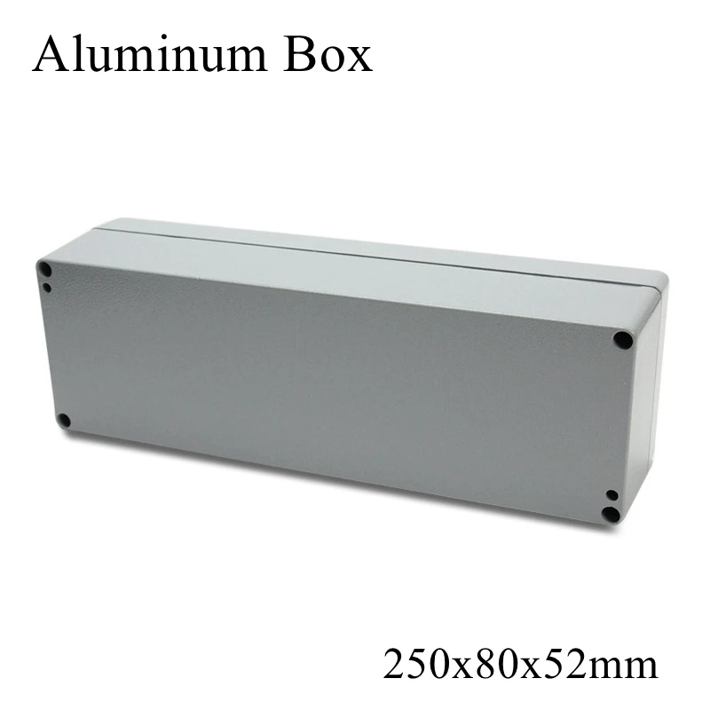 

FA21-1 250x80x52mm IP65 Waterproof Aluminum Junction Box Electronic Terminal Sealed Diecast Metal Enclosure Case Connector