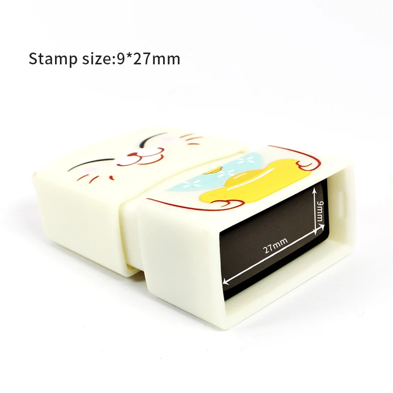 Children's Name Seal Custom Student's Name Stamp Kindergarten Clothes Waterproof Name Sticker Kawaii Montessori Stamp Gift