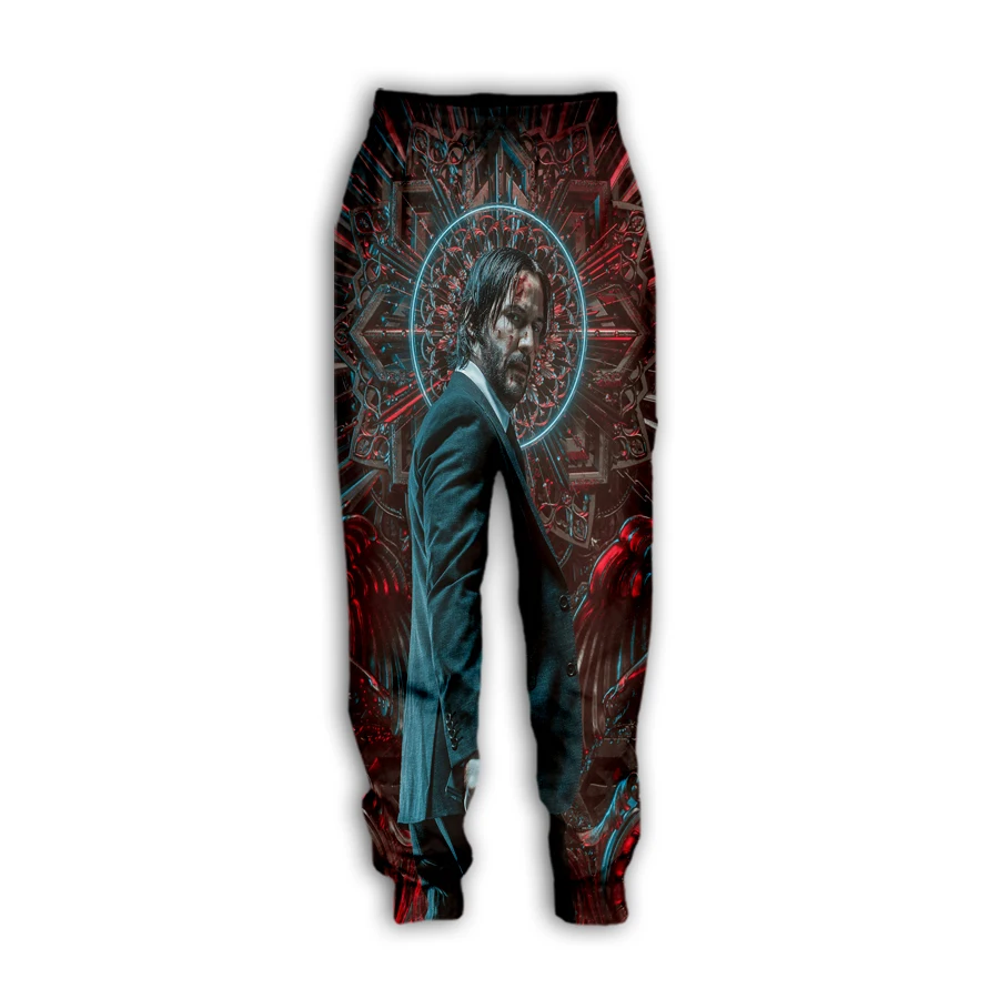 

xinchenyuan New Men/Women Movie John Wick 3D Printed Casual Pants Fashion Streetwear Men Loose Sporting Long Trousers F47