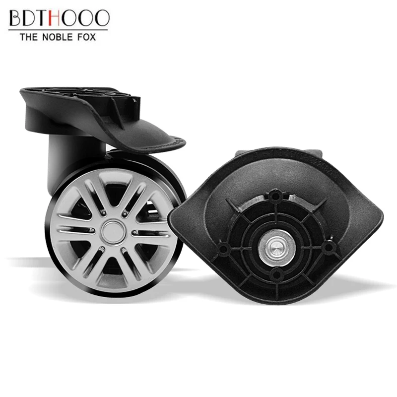 A19 Wheel Replacement Luggage Wheels For Suitcases Repair  Caster Parts Trolley Black Rubber Silent Double Row Big