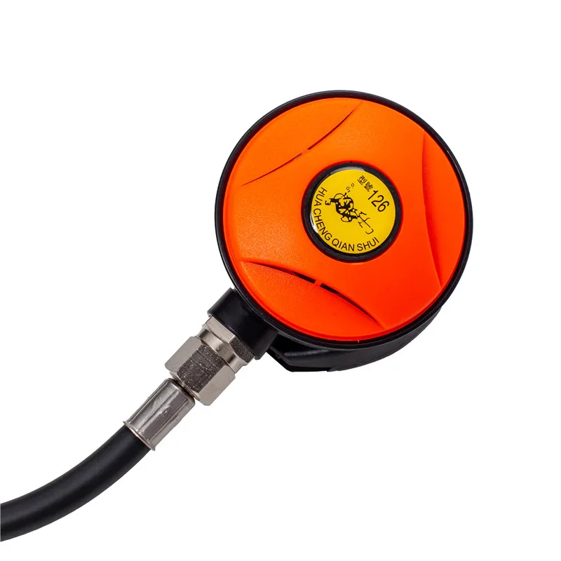 Tubo de snorkel para mergulho, equipamento de snorkel com redutor de pressão regulador de mergulho subaquático, respiração secundária para mergulho