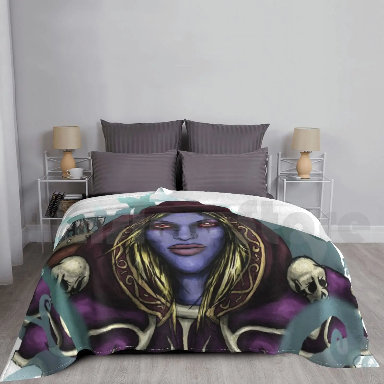 Sylvanas Windrunner Blanket Fashion Custom Sylvanas Sylvanas Windrunner Wow World Or Game Gamer Girl Gamer