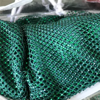 螢光閃亮雷射針織彩色舞台婚禮裝飾布 DIY縫紉布料 10 最佳銷售 水晶織物 - №4