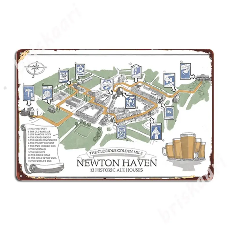 Back To Newton Haven Metal Signs Cinema Living Room Bar Cave Wall Decor Funny Tin sign Posters