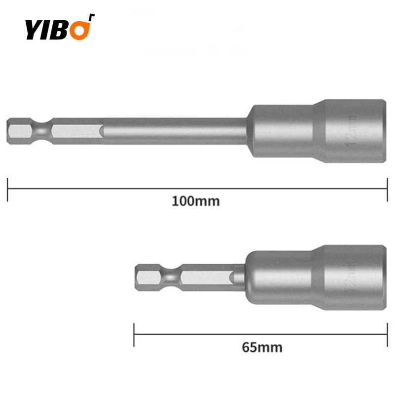 強力な磁気スリーブ,電気ドリルドライバー,拡張メトリックソケットヘッド,6.35mm,送料無料