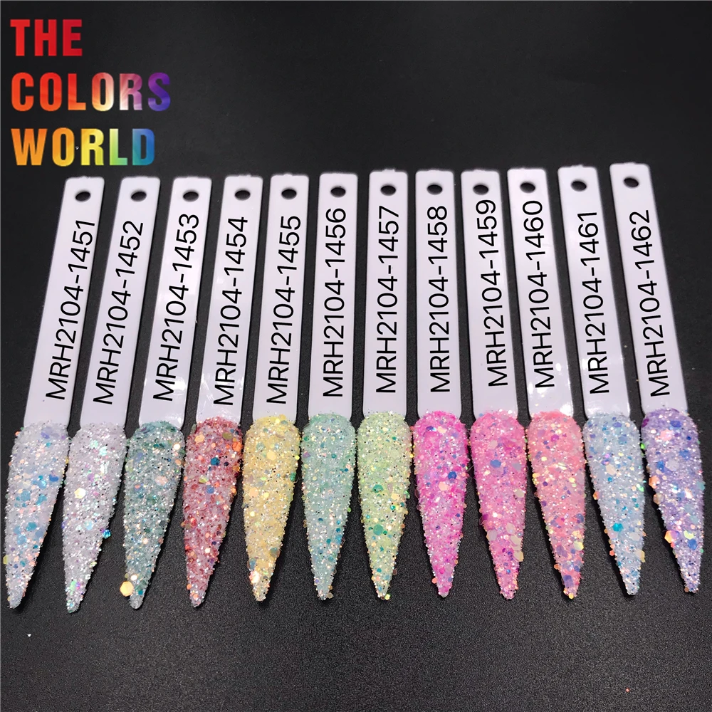 TCT-502  Shinning Iridescent Rainbow Nails Glitter Nail Art Decoration uñas Tumbler маникюр  Accessories Festival Party Supplier