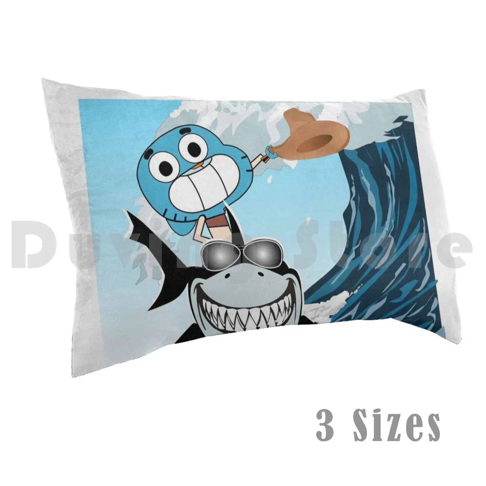 The Amazing World Pillow Case DIY 50*70 Theamazingworld Gumball Darwin T Shir Stiker