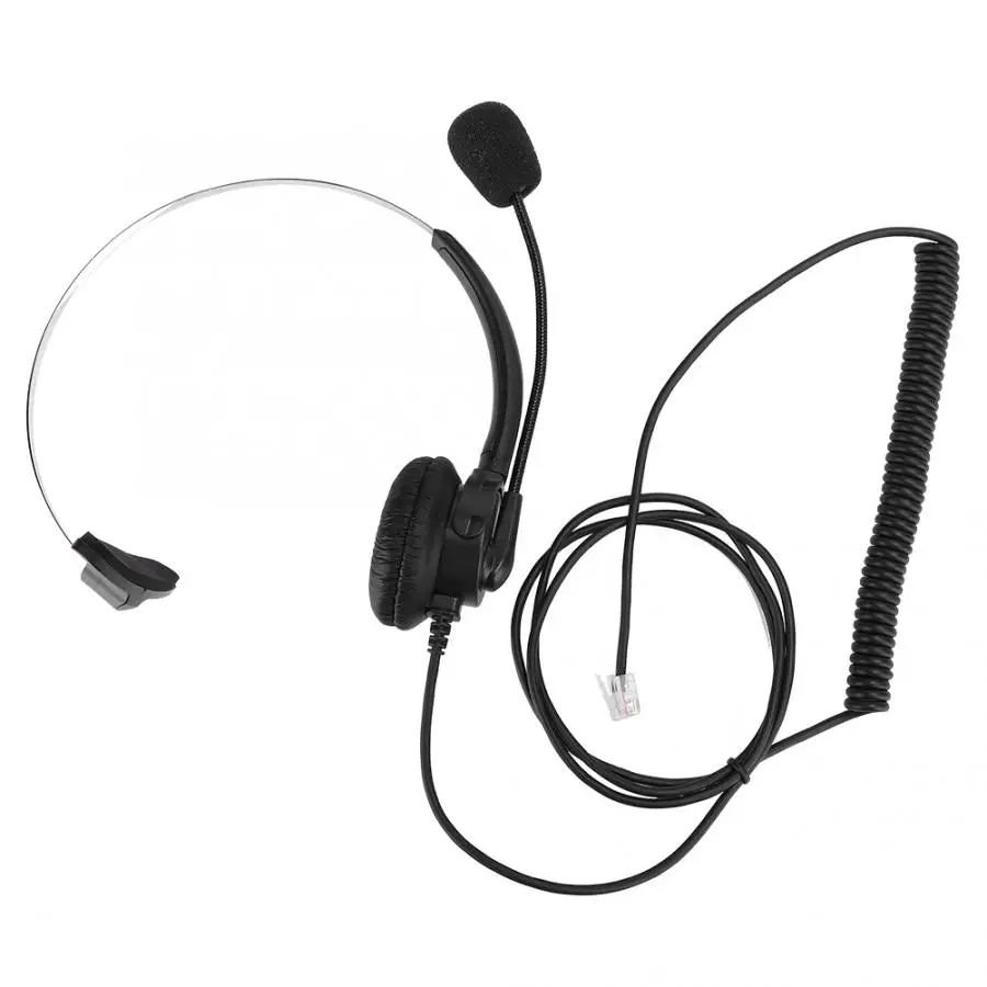 The New Headset Phone Mono Headset Landline Phone Headset With Microphone Homeearplugs Wired Headset Handle Game
