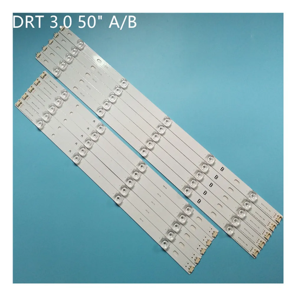 100% New 10pcs/Kit LED strips for LG TV 50LF652V ZA 50LB561T TC T500HVJ03.3 LC500DUH MG P1 LG Innotek DRT 3.0 50 A type Rev01 1