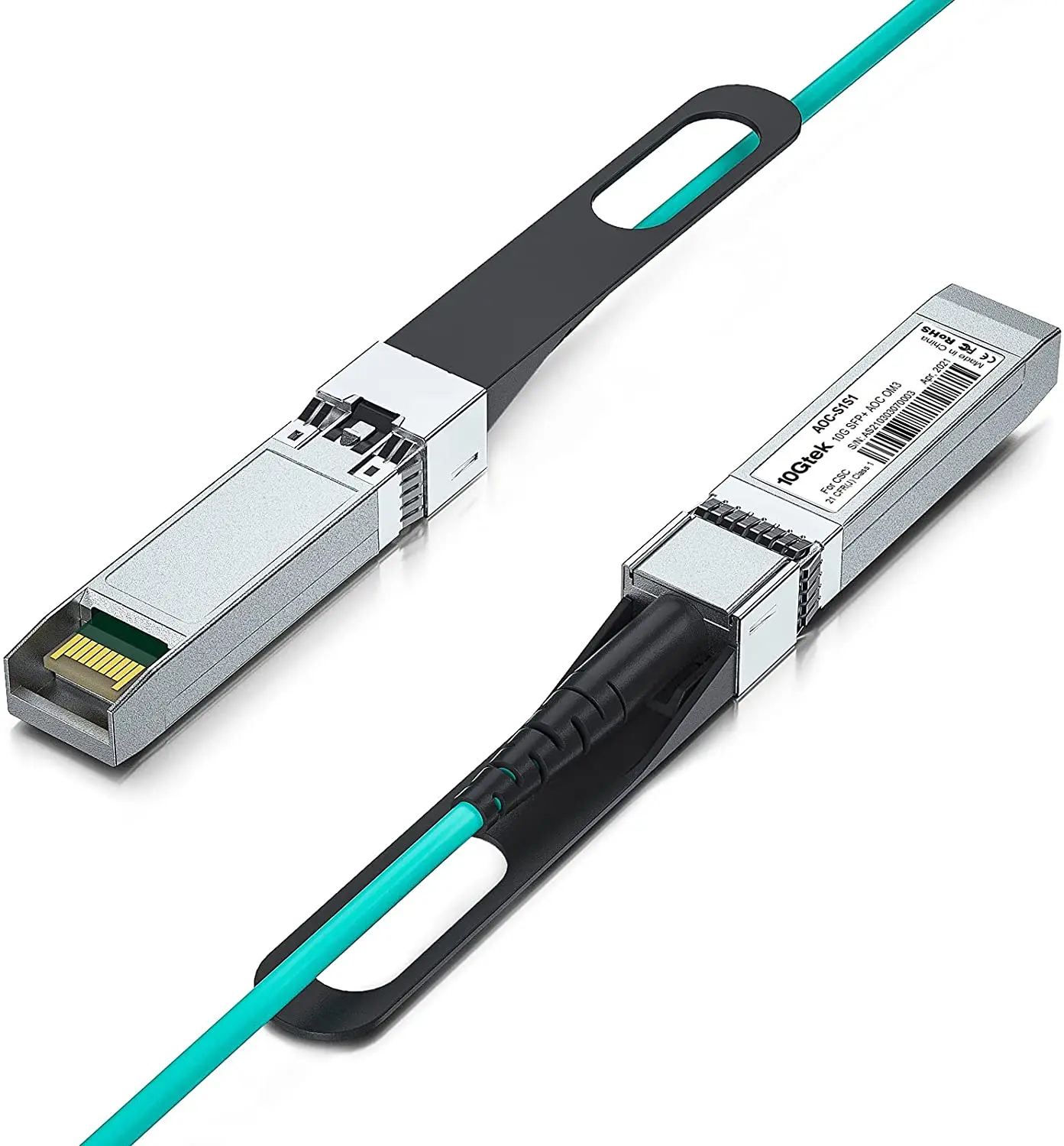 10G SFP+ AOC Cable, SFP+ to SFP+ Active Optical Fiber Cable, OM3 MMF Direct attach Fiber Assemblies, for Cisco, 10-meter