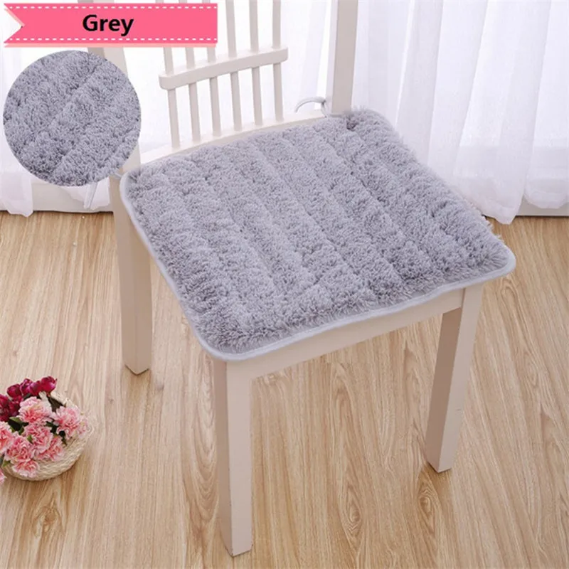 

Square Mat Europe Style Chair Cushion Mat For Home Office Bar Solid Warm Seat Cushion Comfortable Chair Seat Cushions 4 Colors