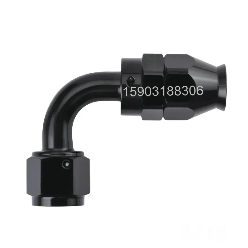 AN-4-AN4-Fittings-Adaptor-PTFE-Swivel-Hose-End-90-degree-Fuel-Adapter