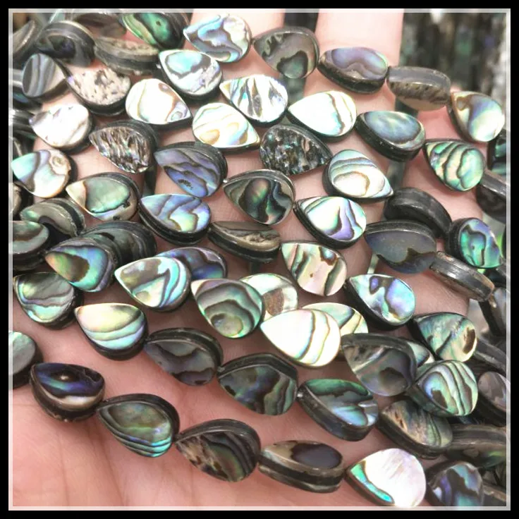 32PCS NewAbalone Shell Beads Teardrop Shape 8X12MM Waltwater Shell Beads Wholesale Price With Top Fashion Accessories