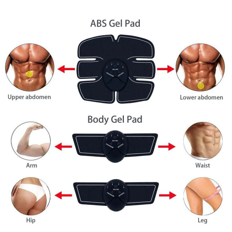 EMS Electro Muscle Stimulation Abdominal Muscle Trainer Stimulator Abdomen Electrostimulation Arm Trainer Body Building Exercise