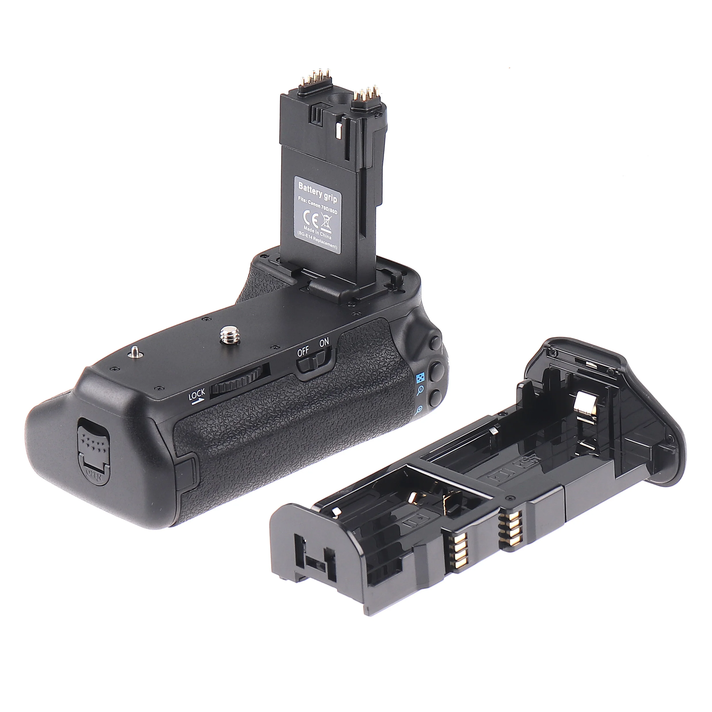 Pro Vertical Battery Grip Handle Holder Pack For Canon 70D 80D 90D Camera BG-E11 E14 Battery