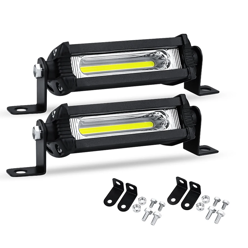 Led Work Lights Tractors Trucks 12V 24V COB 4 Inch Headlight Motorbike Scooter Atv Led Bar Spotlight Driving Fog Lights Offroad