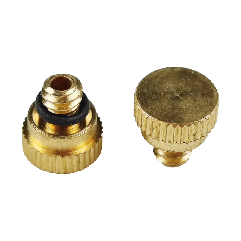 Brass Nozzle End Plug 3/16'' Thread 10-24 UNC For Blocking Misting System Fog Machine Connectors