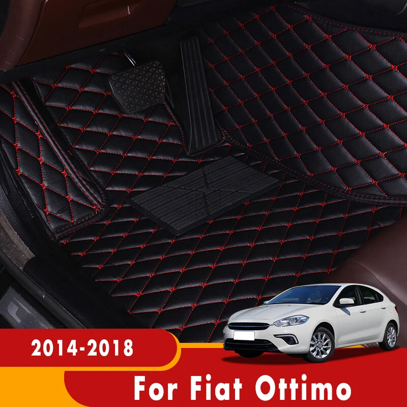 

Коврики для Fiat Ottimo 2018 2017 2016 2015 2014, автомобильные коврики, Водонепроницаемые кожаные подкладки для ног, пользовательские аксессуары для автомобильного интерьера