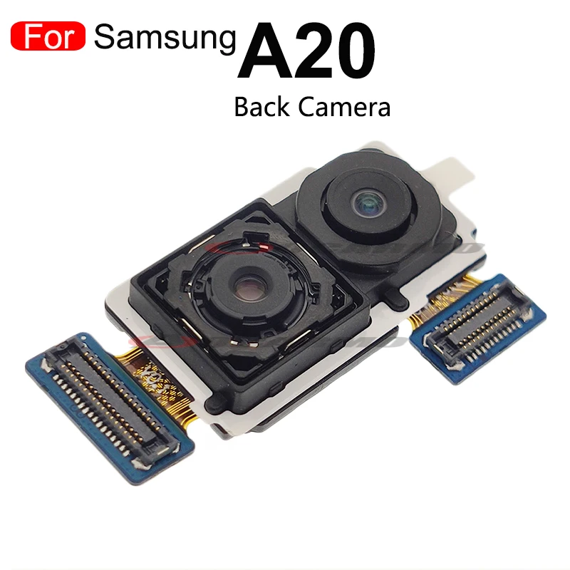 Rear Camera For Samsung Galaxy A20 SM- A205F Back Big and Front Camera Flex Cable Replacement Repair Parts