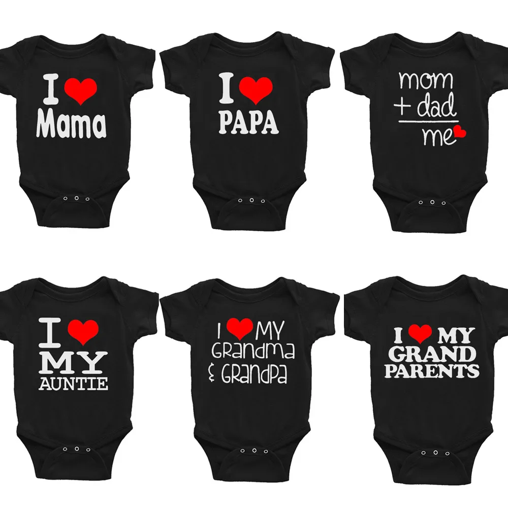 Jumpsuits Toddler Girl Baby Clothes New Born Baby Romper Casual Love Papa Mama Newborn Costume Boy Clothing for Babies