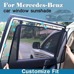 Car Special Magnetic Curtain Window SunShades Mesh Shade Blind Original Custom For Mercedes-Benz W140 W210 W212 W213 W126