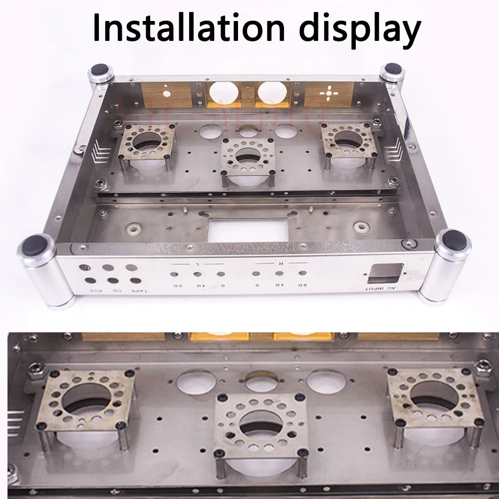 1Pc Vacuümbuis Schokbestendig Ijzeren Plaat Buis Socket Montageplaat 6CA7 6550 6SN7 2A3 300B KT88 EL34 Hifi audio Buizenversterker