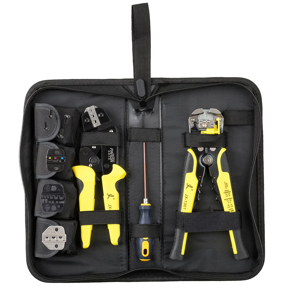 PARON 4 In 1 Multifunction Wire Crimper Kit Cutting Crimping Terminal Electrician Repair Tools Set Professiona