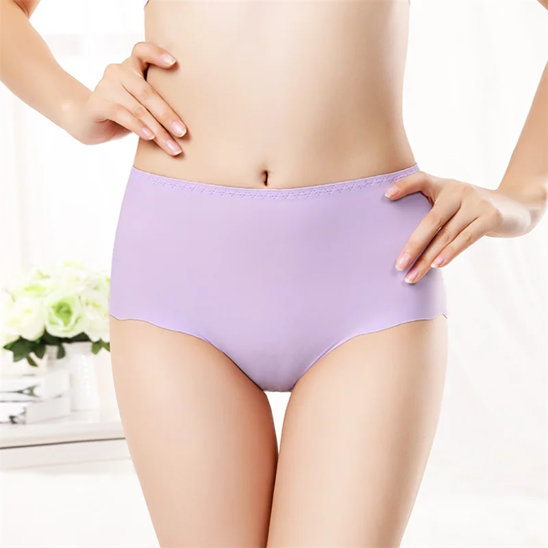 100KG Girls Panties Ice Silk Lingerie Elastic Briefs Underpant трусы Female Special For You Breathable Underwear трусы женские