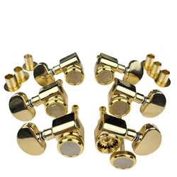 1 Set Kaynes 3R3L Locking Electric Guitar Machine Heads Tuners For LP SG Electric Guitar Lock String Tuning Pegs Gold