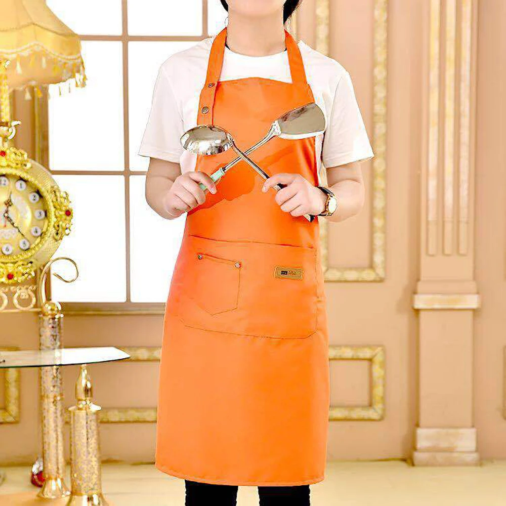 New Fashion Cooking Kitchen Apron For Woman Men Chef Waiter Cafe Shop BBQ Hairdresser Aprons Custom Logo Gift Bibs Wholesale