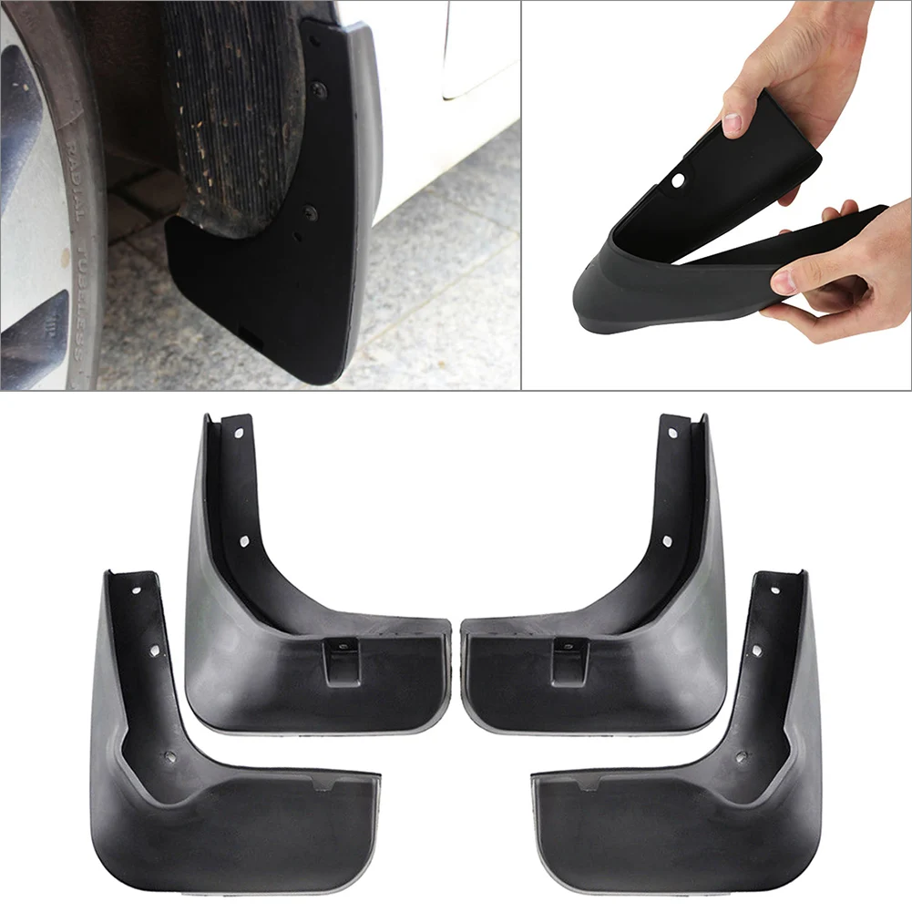 Car Black Mud Flaps Mudguards Splash Guards 4Pcs For VW Passat B7 Sedan Variant 2012 2013 2014 2015 North America Version Only