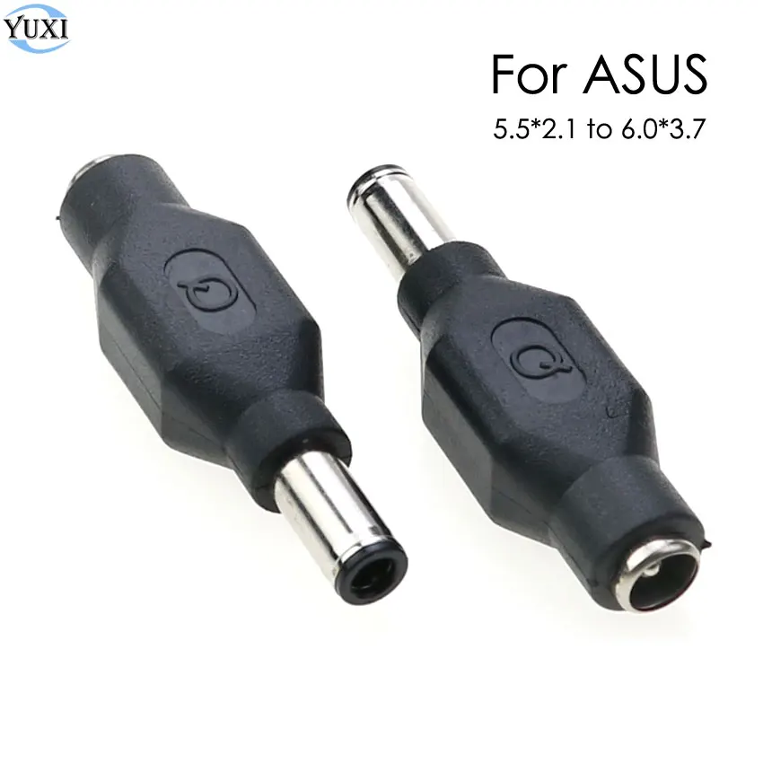 

YuXi 5.5*2.1mm Female to 6.0*3.7mm Male DC AC Power Adapter Plug Connector DC Jack Tip Notebook Laptop Widely for Asus