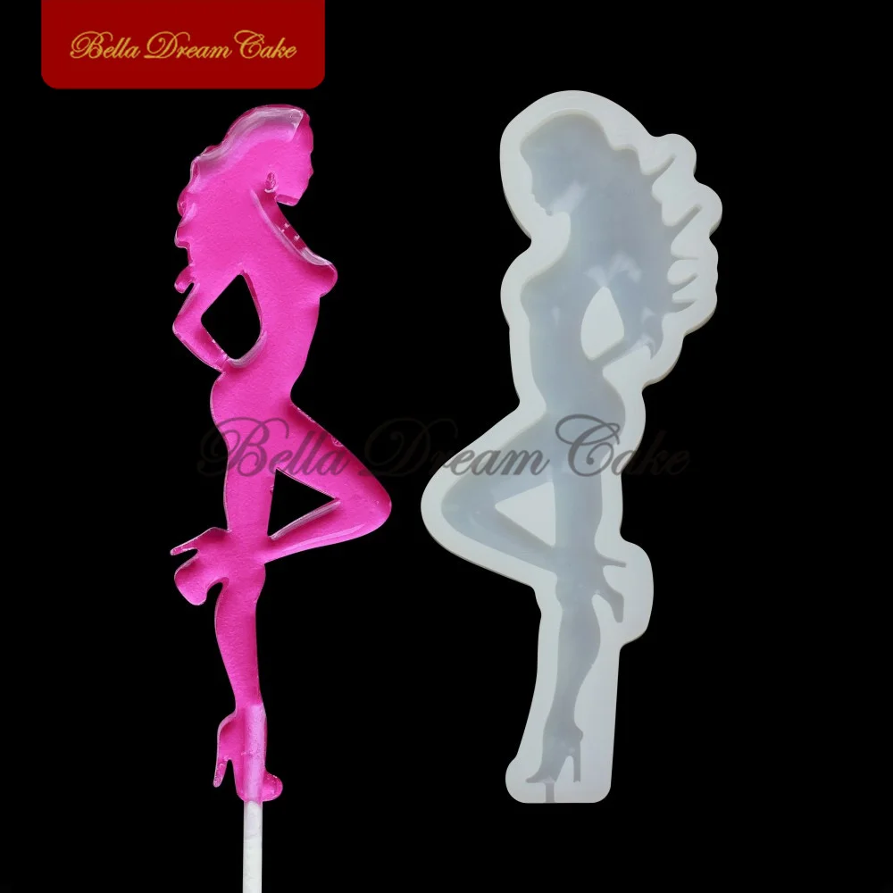 Sexy Girl/Strong Man/Okay Gesture Shape Lollipop Silicone Mold DIY Chocolate Candy Fondant Moulds Cake Decorating Tool Bakeware